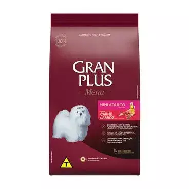 GRAN PLUS MINI ADULTO CARNE E ARROZ 15KG