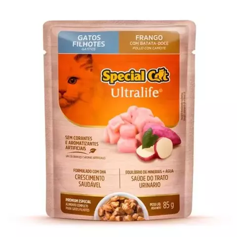 SACHE SPECIAL CAT FILHOTES FRANGO 85G