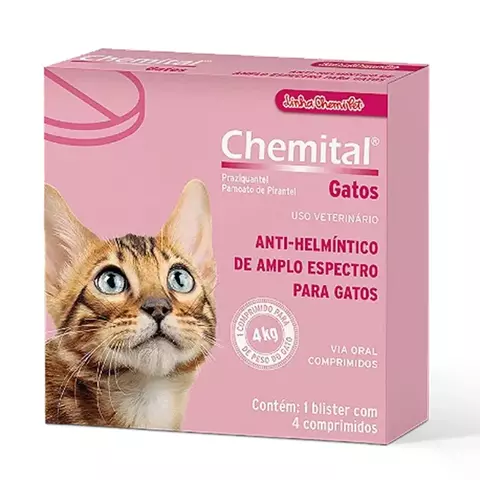CHEMITAL GATOS ANTI HELMINTICO 4COMP
