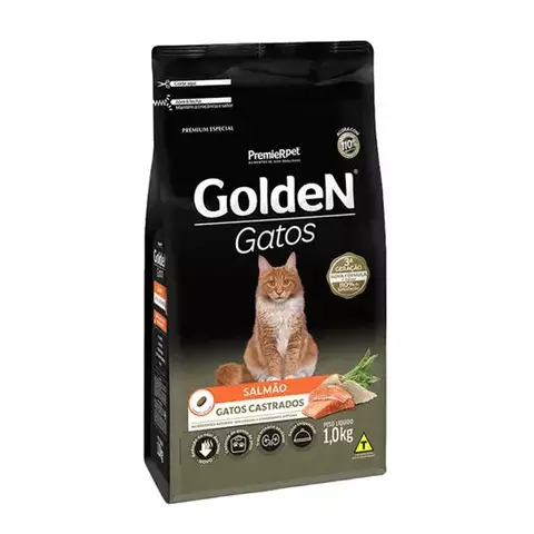 GOLDEN CAT CASTRADO SALMAO 1KG