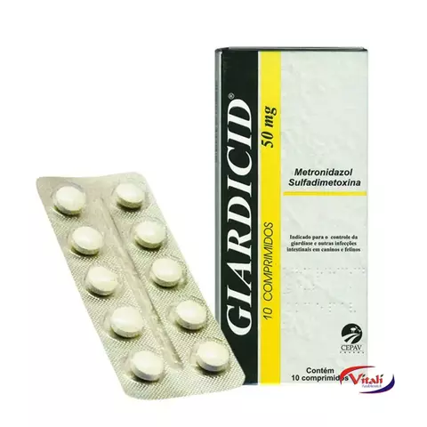 MEDICAMENTO,GIARDICID 50MG CAT E DOG