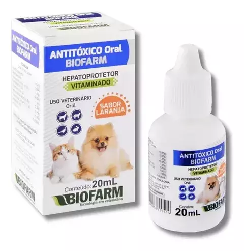 ANTITOXICO HEPATOPROTETOR VITAM 20ML ORAL BIOFARM LARANJA