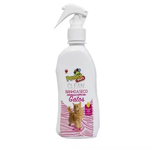BANHO A SECO GATOS POWER CLEAN 300ML