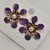 Imagem do Brinco Flor Esmaltado Com Pérola