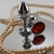Plug Anal em Metal Joia com Pedra Redonda G