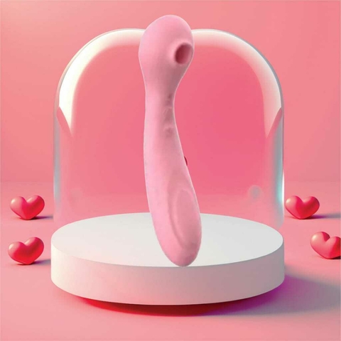 Vibrador Duplo com Estimulador Clitoriano