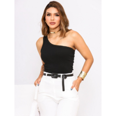 Blusa Decote Ombro Só preta