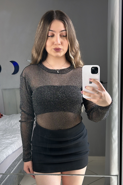 Body Tule Brilho