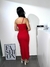 Vestido longo com recorte cruzado na perna - comprar online
