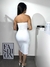 Vestido longo tubinho com recorte na barriga e com bojo. na internet