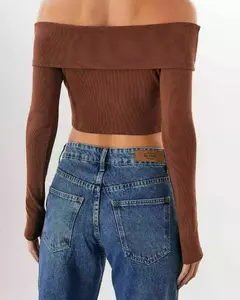 BLUSA MANGA LONGA OMBRO A OMBRO na internet