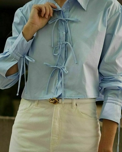 CAMISA CROPPED M/L VISTA LAÇOS