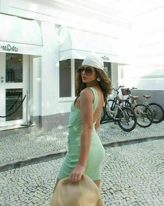VESTIDO RIBANA DRAPEADO LATERAL na internet