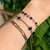 Pulseira Mini Medalhas Banhada a Ródio Negro - comprar online