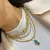 Conjunto Gota em Zircônias Coloridas Turmalina Banhado a Ouro na internet