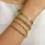 Pulseira Bolinhas Vazadas Banhada a Ouro - comprar online