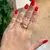 Anel Duas Gotas P Banhado a Ouro