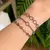 Pulseira Balõezinhos Banhada a Ródio Negro - comprar online