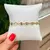 Pulseira Lacre Liso Banhada a Ouro