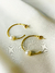 Argola com Perola Ouro - comprar online