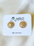 Brinco Pizza Cristal Ouro - comprar online