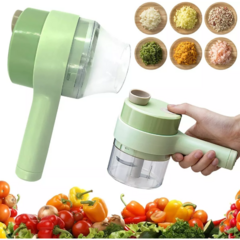 Cortador Picador 2 cuchillas Triturador Vegetales Eléctrico Usb - tienda online