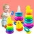 Montessori Baby Rolling Ball Tower Toy, Jogos Educativos para Bebês, Pista de E