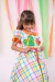 Vestido Marie Junino Luxo Dois Corações Laranja