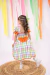 Vestido Marie Junino Luxo Dois Corações Laranja - comprar online