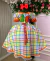 Vestido Marie Junino Luxo Dois Corações Laranja - loja online