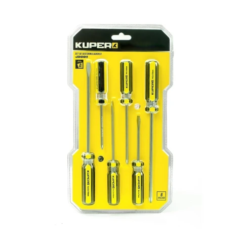 SET DE 6 DESTORNILLADORES KUPER
