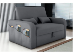 Sofá-cama 2 Lugares Casal Veludo Matrix Lady Dai