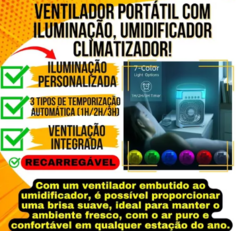 Mini Ar Condicionado Ventilador Portátil com Reservatório - loja online