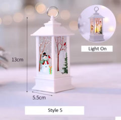 Lanterna de Luz Papai Noel e Boneco de Neve – Decoração de Natal para Casa na internet