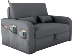 Sofá-cama 2 Lugares Casal Veludo Matrix Lady Dai - CasaPopular