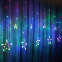 Cascata de Estrela com 138 LEDs – 8 Funções Natalinas em Azul e Colorido, 110V na internet