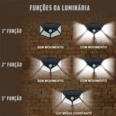 Luminária Solar Iluminação Inteligente e Segurança - comprar online