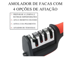 Afiador Amolador De Facas E Tesouras 4 Em 1 Profissional na internet