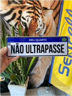 Placa Decorativa Não Ultrapasse Meu Quarto Nao Entre na internet