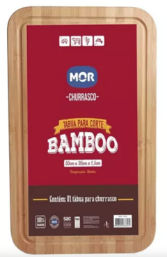 Tabua De Carne Madeira Bambu Churrasco - comprar online