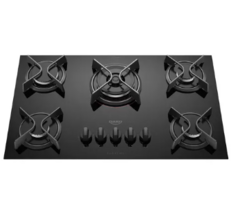 Cooktop 5 Bocas A Gás Dako Supreme Tripla Chama Preto Bivolt