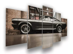 Quadro Decorativo Carro Ford Mustang Gt 500 Garage Hall Bar - CasaPopular