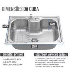 Kit Cuba Inox Gourmet Newconcept - loja online