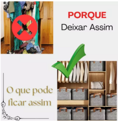 Organizador De Guarda Roupa Cesto P/gaveta Multiuso Dobrável - CasaPopular