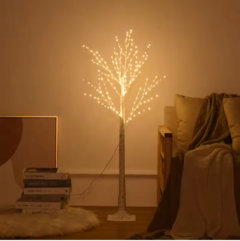 Árvore de Bétula LED para Decoração de Natal - comprar online