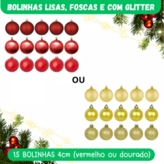 Kit com 56 Enfeites para Decoração de Árvore de Natal na internet