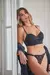 TI757-Conjunto bustier taza soft y cola less de microfibra y puntilla