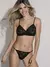 LA4163-Conjunto de Puntilla. Corpiño Top Triangulo. Tanga - ALMENDRA LINGERIE