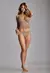 MA4120-Conjunto Tasa soft de puntilla estilo camiseta con less - ALMENDRA LINGERIE
