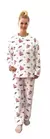 TE11-MARCA: TERRENAL | PIJAMAS FLANNEL DAMA ESTAMPADO ENCANALADO